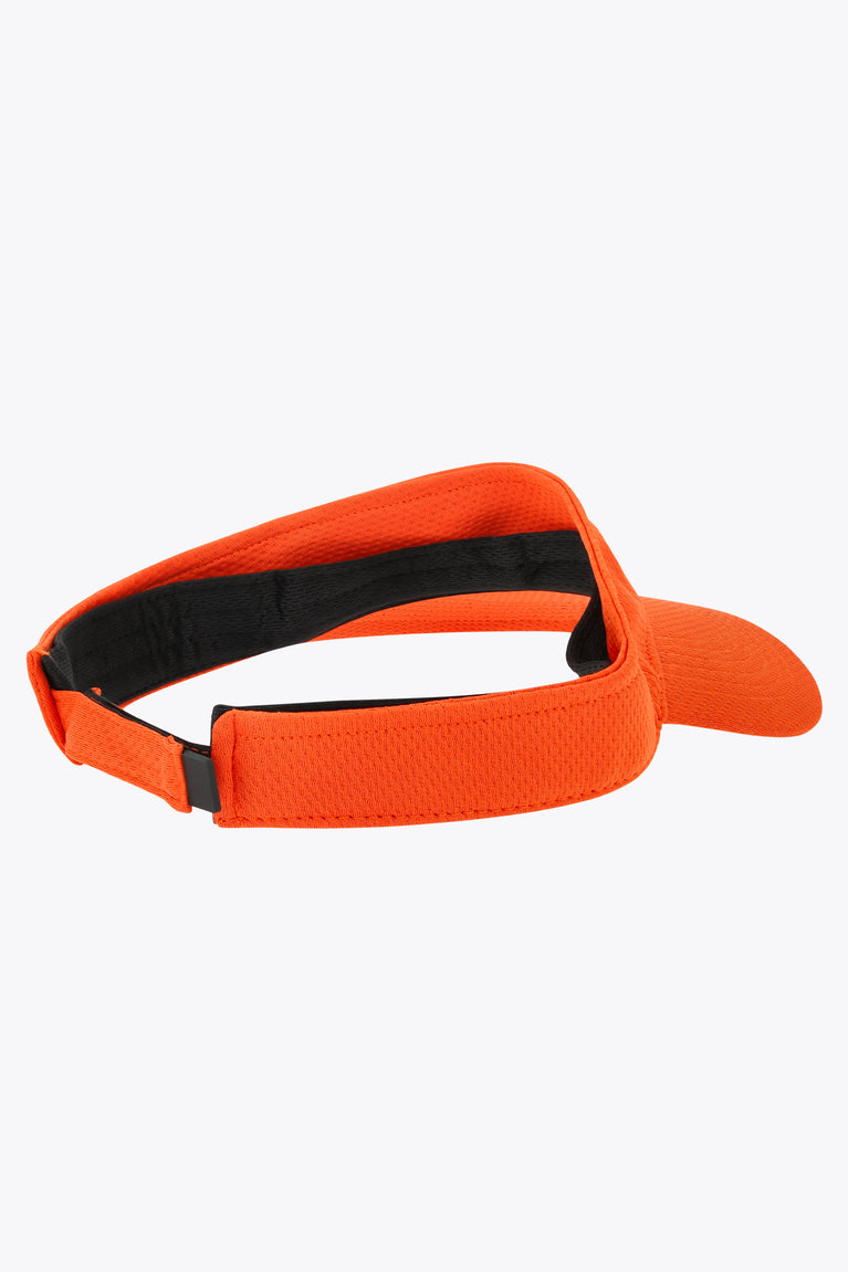 Orange Osaka visor with black interior strap and adjustable band