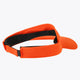 Orange Osaka visor with black interior strap and adjustable band