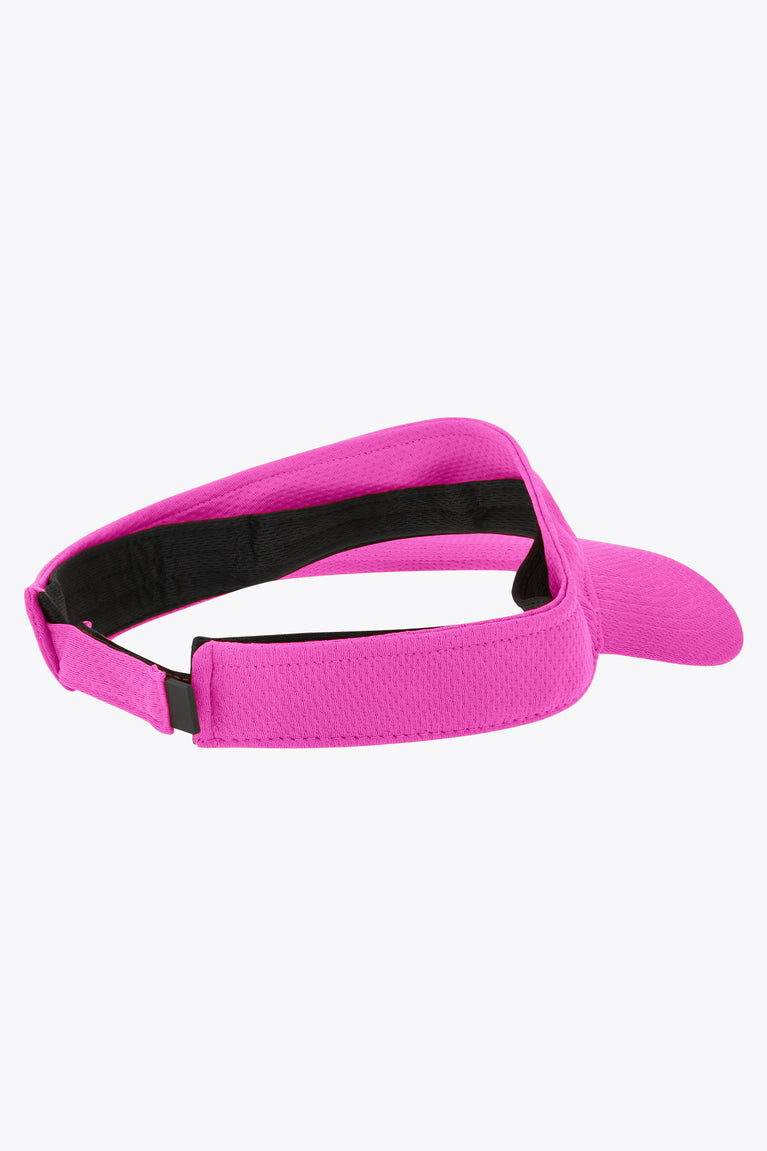 Osaka visor in Rose Bud pink with open interior and back strap