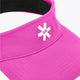 Osaka visor in Rose Bud pink with white logo emblem and curved brim
