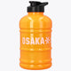 Orange Osaka Giga water bottle with black flip-top lid and “OSAKA” graphic