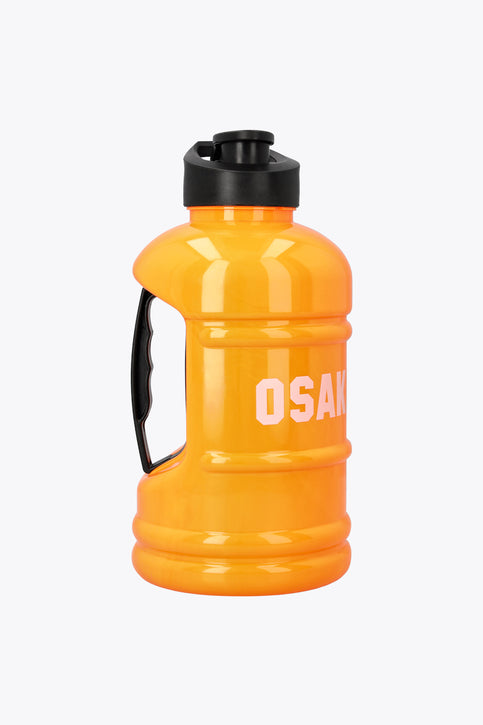 Orange Osaka Giga water bottle with black flip-top lid and “OSAKA” graphic