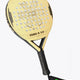 Osaka vision padel racket yellow with logo in black. Front / side view