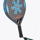 Osaka pro tour padel racket orange and black with logo in blue. Front / side view