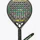 Osaka pro tour padel racket green and black with logo in green. Front view