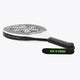 Osaka pro tour padel racket white and black with logo in white. Side view