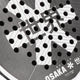 Osaka pro tour padel racket white and black with logo in white. Detail logo view