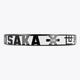 Osaka vision aero padel racket in white with logo in black. Detail side logo view