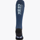 PJB Field Hockey Socks in navy with Osaka logo in green. Back view