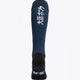 Egara Socks in navy with Osaka logo in green. Back view