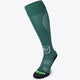 HC Rotterdam Field Hockey Socks in dark green with Osaka logo in green. Front view