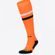 Iluro Field Hockey Socks in orange with Osaka logo in green. Front view