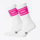 Osaka Colourway Socks Duo Pack in Orchid pink. Side view