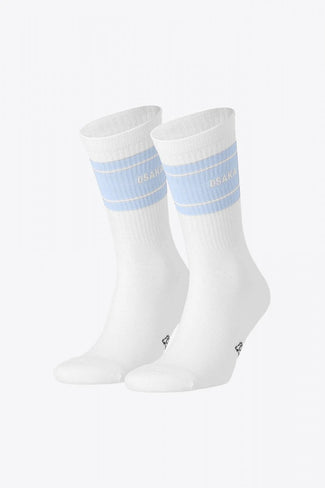 Osaka Golf: Accessoires Osaka Colourway Socks Duo Pack in Sky blue. Front view