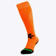 Osaka Field Hockey Socks in orange with Osaka logo in green. Front view