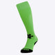 Osaka Field Hockey Socks fluo green with Osaka logo in green. Front view 