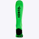 Osaka Field Hockey Socks fluo green with Osaka logo in green. Back view 