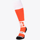 Osaka Field Hockey Socks orange with Osaka logo in white. Front view 