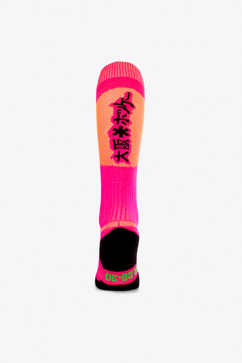 Chaussettes de hockey sur gazon Osaka | Mélange rose-jaune