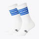 Osaka Colourway Socks Duo Pack in Blue. Side view