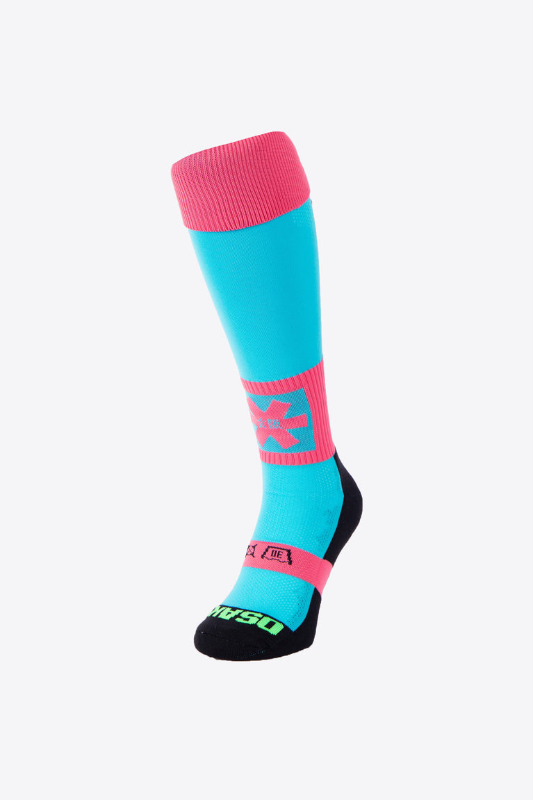 Osaka Field Hockey Socks | Aqua Pink Mix