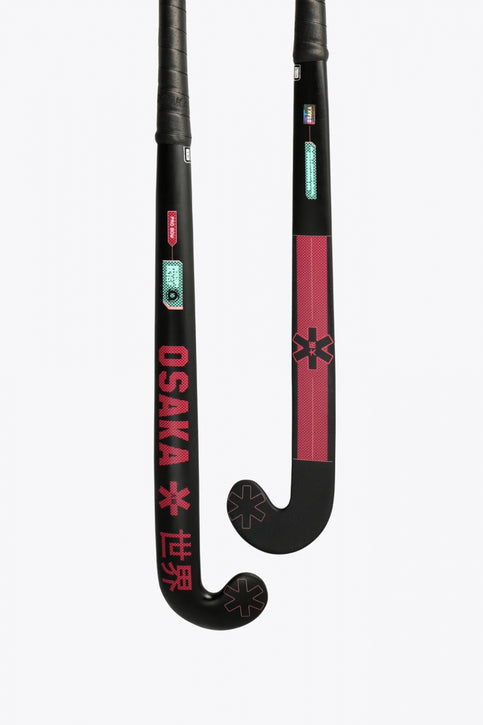 Osaka Indoor Hockey Stick Vision GF - Pro Bow | Black-Red