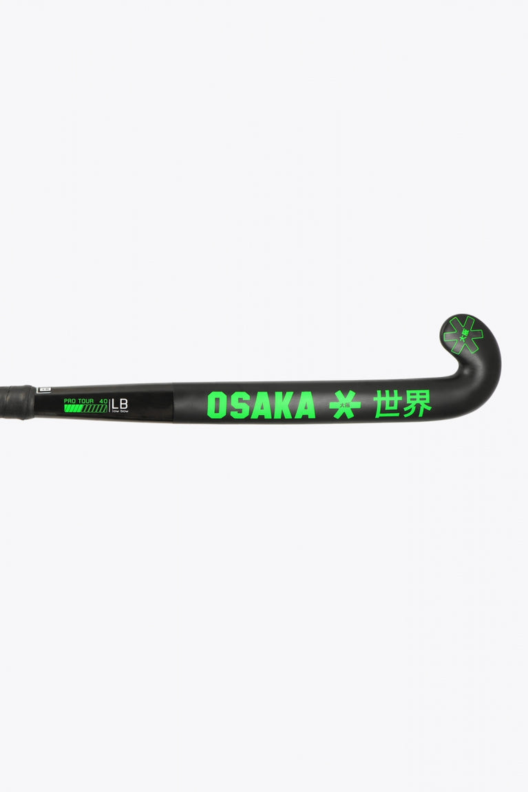 Osaka Field Hockey Stick Pro Tour 40 2.0 - Low Bow | Iconic Black
