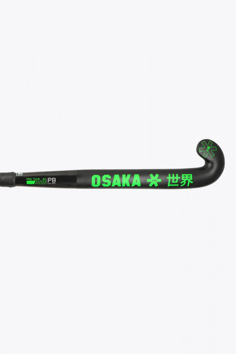 Osaka Field Hockey Stick Pro Tour 40 2.0 - Pro Bow | Iconic Black