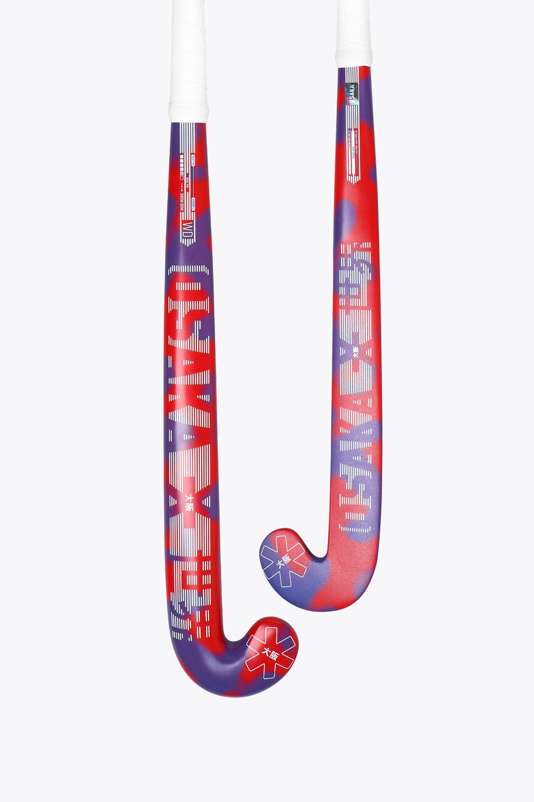 Osaka Field Hockey Stick Vision WD - Grow Bow | Princess Blue-Cayenne Red - Design