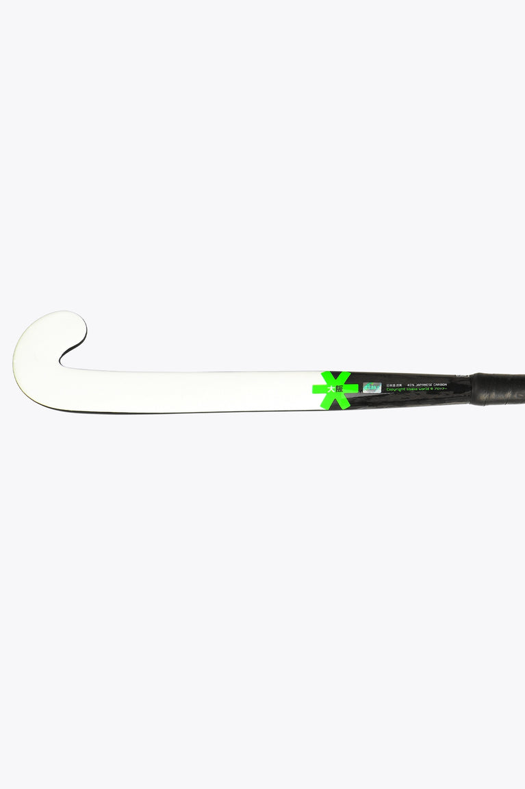 Osaka Field Hockey Stick Pro Tour 40 2.0 - Pro Bow - LTD Edition White | Iconic Black