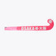 Hot pink indoor hockey stick blade profile with OSAKA logo and star symbol