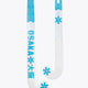 Blue Topaz indoor hockey stick with curved blade and Osaka branding on shaft