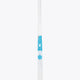 Indoor hockey stick shaft with blue star marks and clear white blade