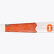Orange and white field hockey stick shaft with OSAKA PRO BOW 40 print and pattern