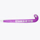 Purple field hockey stick shaft with large OSaka text and Rose Bud accents