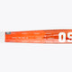 Bright orange field hockey stick shaft with patterned graphics and OSAKA lettering