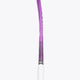 Rose bud field hockey stick shaft with white grip and purple upper section.