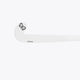 White mini stick with curved blade and small clover logo
