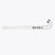 White mini stick, straight shaft and curved blade with clover logo