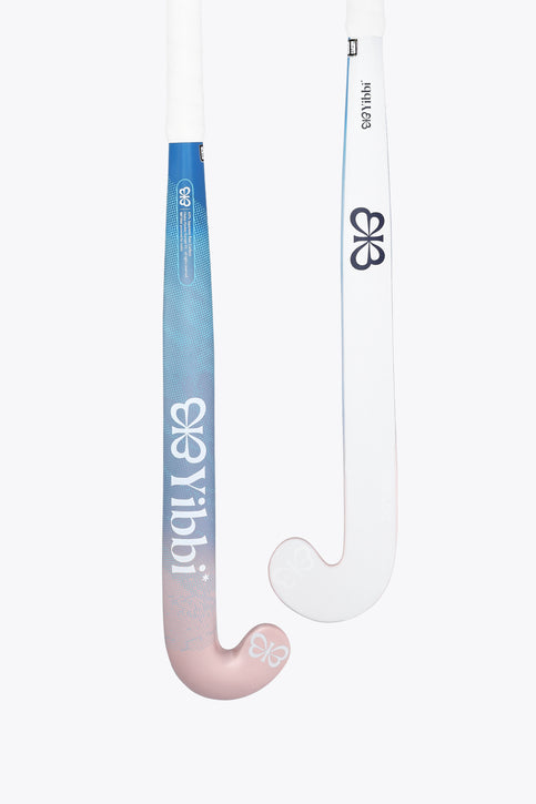 Yibbi Field Hockey Stick Pro Bow 40 | Blue-Pastel Pink