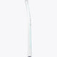 Field hockey stick shaft, white with small blue accent marks near the grip
