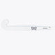 Field hockey stick with pale pink head end and light blue shaft, bow logo on stick