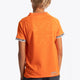 Boy wearing the Osaka Kids Jersey in Orange. Back view