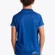 Boy wearing the Osaka Kids Polo Jersey in Royal blue. Back view