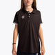 Girl wearing the Osaka Kids Polo Jersey in Black. Front view