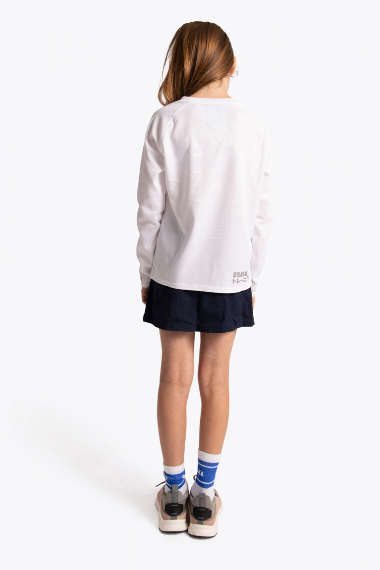 T-shirt da allenamento per bambini Osaka a maniche lunghe | Bianco
