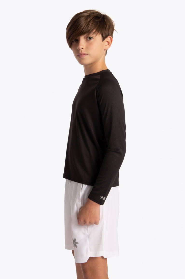 Osaka Kinder <tc>Training</tc> T-shirt met lange mouwen | Zwart