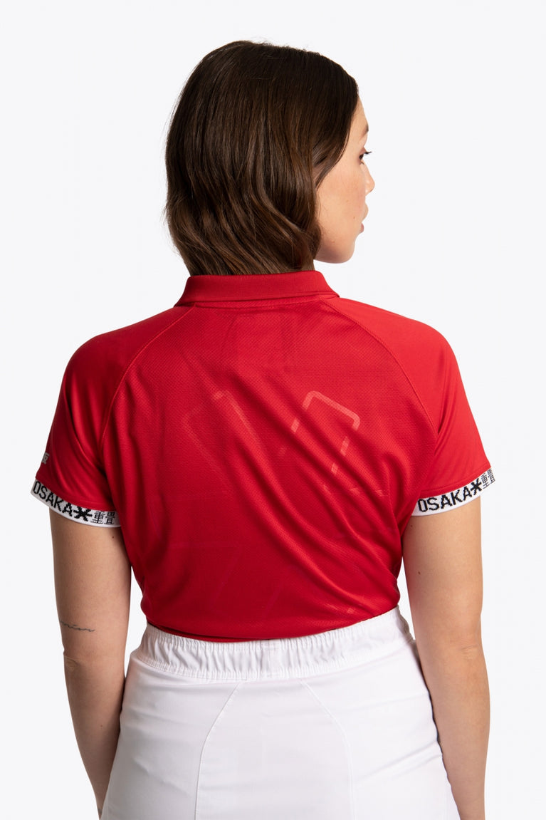 Camiseta polo Osaka para mujer | Rojo