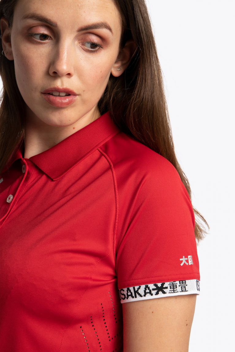 Osaka Women Polo Jersey | Red