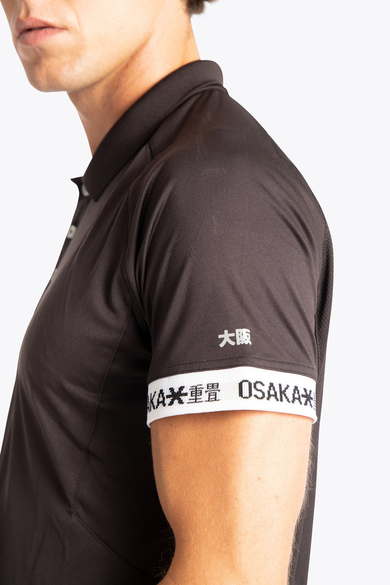 Osaka herenpoloshirt | Zwart